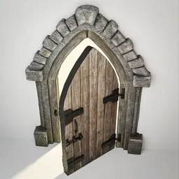 Medieval Gothic Door 28