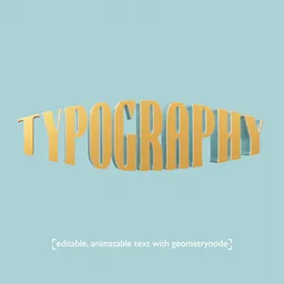 Bulge Typography Geometrynode