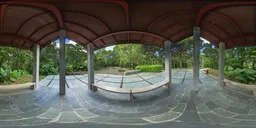 Gazebo on a cloudy day