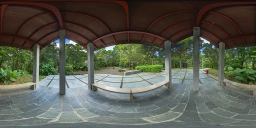 Gazebo on a cloudy day