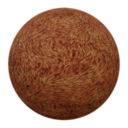 Stylised Orange Animal Fur
