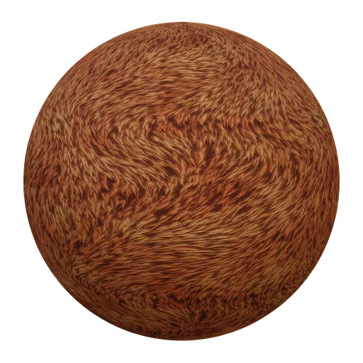 Stylised Orange Animal Fur