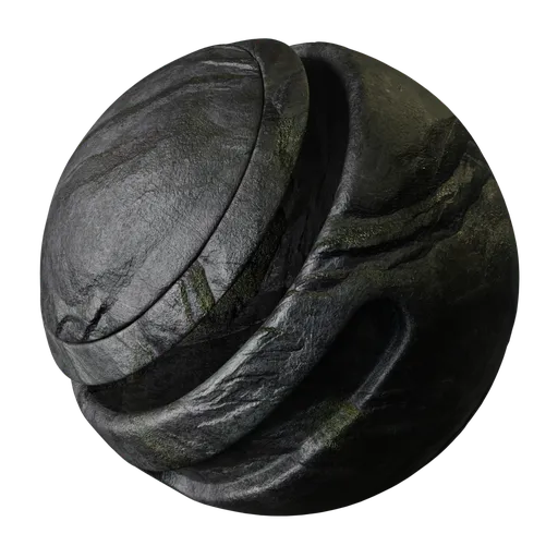 Mossy Dark Rock