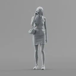 Lowpoly Female Standing