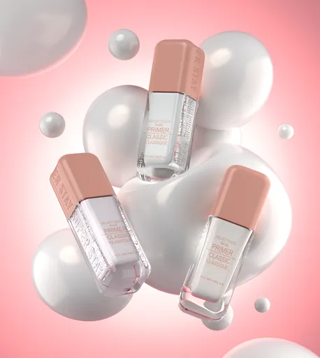 Cosmetics inflate bubble morphing mockup