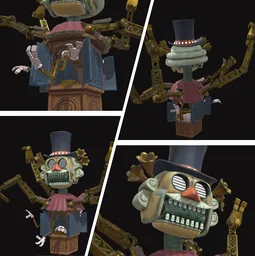 Circus Ticket Robot Animated