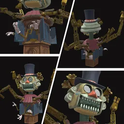 Circus Ticket Robot Animated