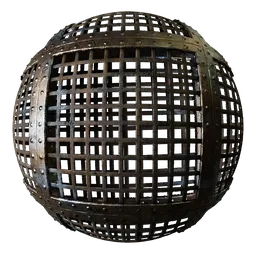 Metal Rivets Cracked Grill