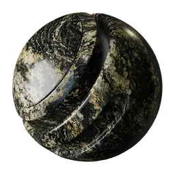 Copper Obsidian Granite