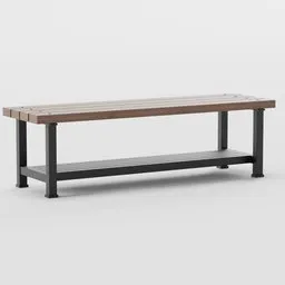 Backless Street Bench