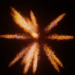 Cinematic Glowing Spark Burst