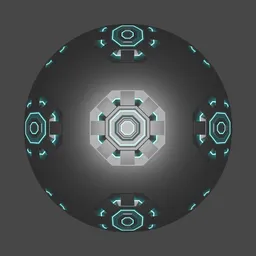 Scifi Octagon Emmisive Decal