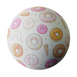 Donut Patterned Fabric