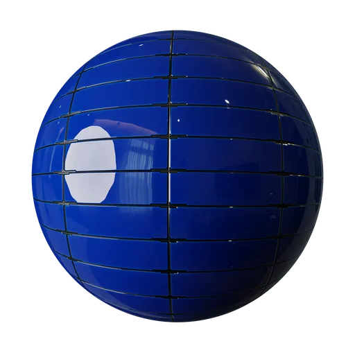 Blue metal panel