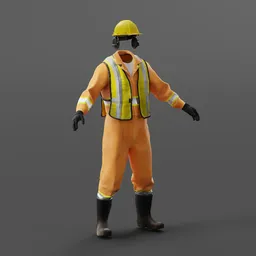Dock Worker Outfit with Vest