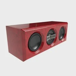 HiFi Central Speaker Red Composite