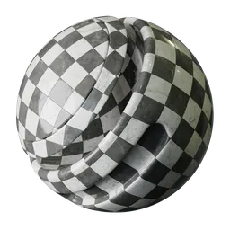 Checkerboard Marble Tiles