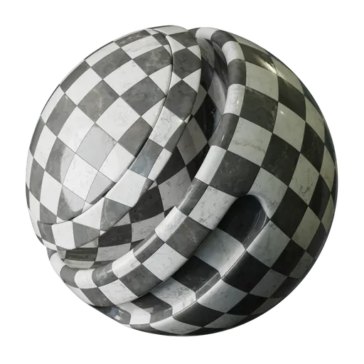 Checkerboard Marble Tiles