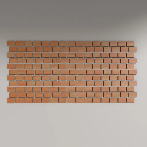 Wooden Brick Wall Panel