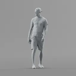 Lowpoly Male Walking