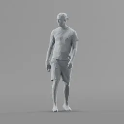 Lowpoly Male Walking