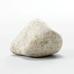 "River Rock 11: A hyper-realistic, hand-sculpted, low-poly PBR stone for Blender 3D. This smooth boulder, inspired by post-punk album covers and Auguste Baud-Bovy's art, is perfect for adding a touch of abstract aesthetics to your environment elements. Enhance your projects with this mossy rock, ideal for creating realistic landscapes or unique product photographs."