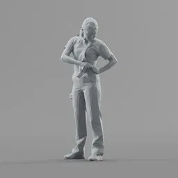 Lowpoly Construction Worker