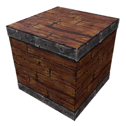"Explore the Middle Ages with our Medieval Box 3D Model featuring PBR Seamless Tile Texture for Blender 3D. Experience unparalleled design, advanced group configuration, and unique shader node for complete customization. Perfect for historical visual projects or medieval-themed video games."