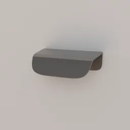 Detailed 3D model of a sleek modern drawer handle, perfect for Blender architectural renderings.