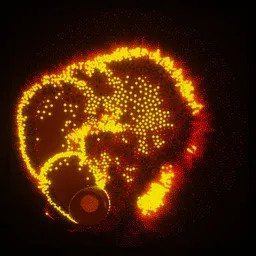 Mesmerizing Particle Simulation by geo