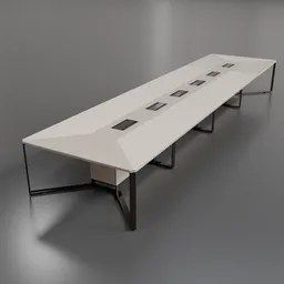 Conference table 20 seats Oak