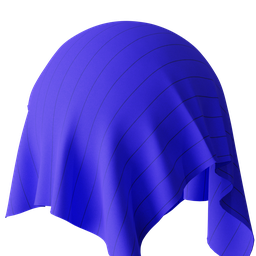 Blue thin strip fabric