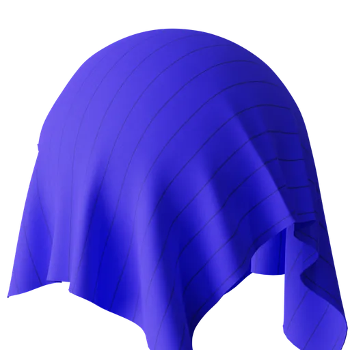 High-resolution blue fabric PBR material for Blender 3D with realistic texture detail, suitable for 3D modeling.