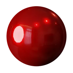 High-gloss red procedural vehicle paint texture for PBR rendering in Blender.