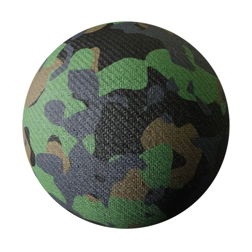 Woodland Camo Tactical Woven Fiber