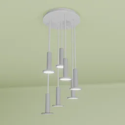 Pablo Cielo 7 Pendant Chandelier White