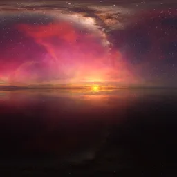 Sci-fi Sunset Sky Stars Nebula