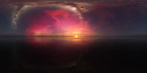 Sci-fi Sunset Sky Stars Nebula