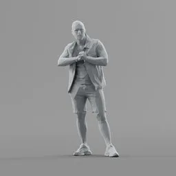 Lowpoly Male Standing