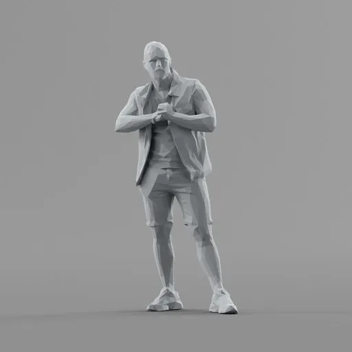 Lowpoly Male Standing