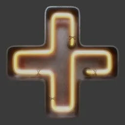 Neon Symbol Plus