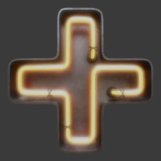 Neon Symbol Plus