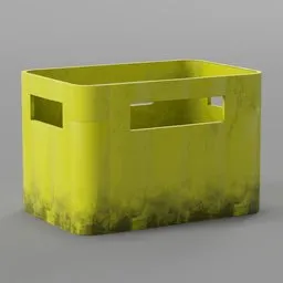 Plastic Beer Crate Yellow
