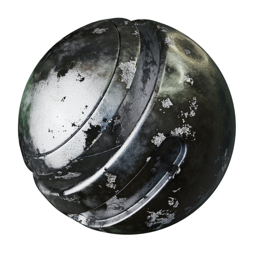 Weathered Silver | FREE metal materials | BlenderKit