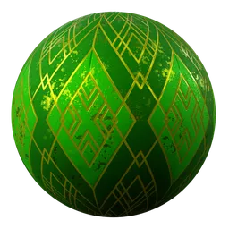 Royal Metal Triangles Two Tone Green