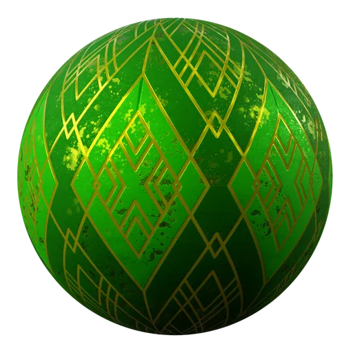 Royal Metal Triangles Two Tone Green