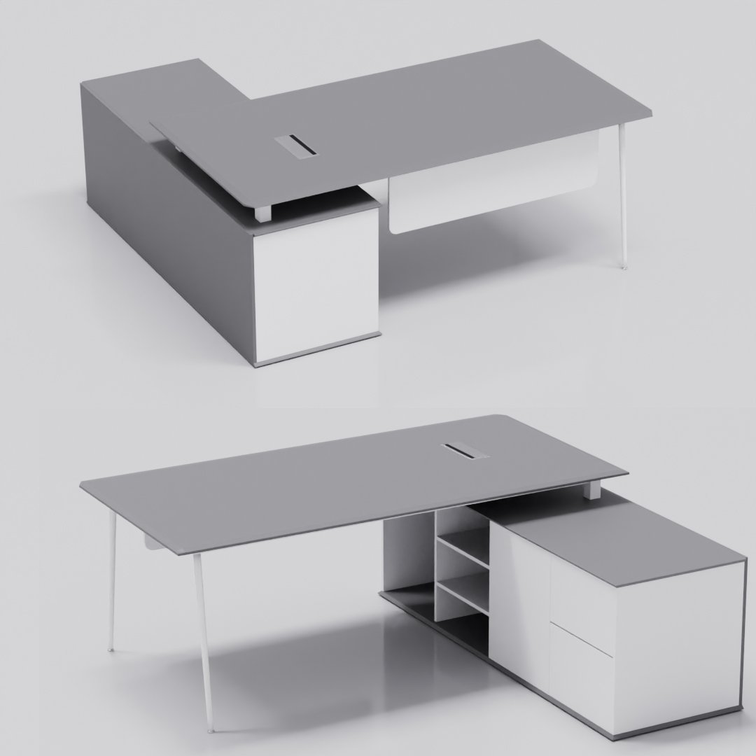 Managerial table | FREE Office Tables models | BlenderKit