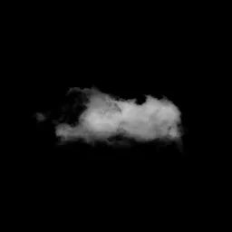 Realistic 3D cloud model for Blender, atmospheric fog plane with animation, Photoshop extracted.