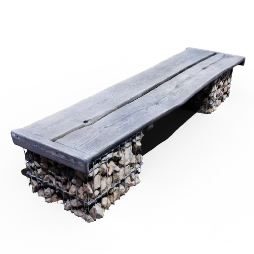 Wood Stone Park Bench