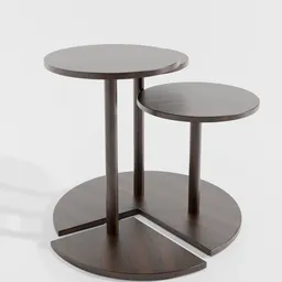 Rotating wood coffee table